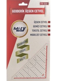 Resim Geoderik Üçgen Cetvel / TR-500 Şeffaf 