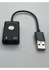 Resim Aivoice Ses Kartı Kablolu Usb Ses Kartı Ses Çeviri İçin Usb Ses Kartı 