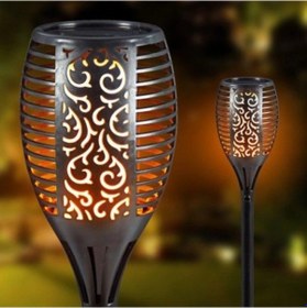 Resim Dodes Alev Efektli Solar Bahçe Lambası 51 Cm Çok Renk 