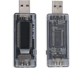 Resim LED Ekranlı USB Voltmetre Ampermetre USB Şarj Kapasitesi Test Cihazı - Voltmetre - 4 Ay 