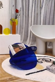 Resim Bola Concept Mavi Dergilik, 5 mm Dayanıklı Pleksi, 40x40 cm, Modern Dekoratif Stand 