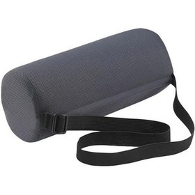 Resim Koyu Gri Lomber Rulo Yastık Bellek Köpük Sırt Ağrısını Rahatlatmak Duruş Geliştirmek Bel Desteği Ev Araç Aksesuarları 