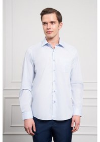 Resim Erkek A. Mavi Basic Regular Fit Sert Yaka Cepli Gömlek 25mc004032311 A. Mavi A. Mavi 