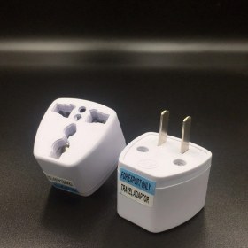 Resim Ata Elektronik Kaliteli Amerika Kıtası Elektrik Şarj Priz Çevirici Dönüştürücüsü - Amerikada Kanada Da Kullanım Için Beyaz 