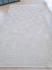 Resim Dekhera Halı Bienca 6495 Krem Parlak Dokuma Kesme Halı - 120X180 