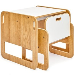 Resim Minera 0-18 Ay Serçe Ahşap Montessori Çocuk Oyun, Çalışma ve Aktivite Masası ve Sandalyesi 