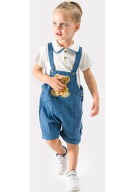 Resim Erkek Çocuk Yazlık Müslin Kumaş Baskılı Müslin Alt Üst Çocuk Slopet 001 