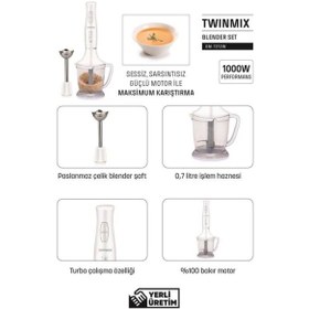 Resim Goldmaster Twinmix Beyaz Blender Set 