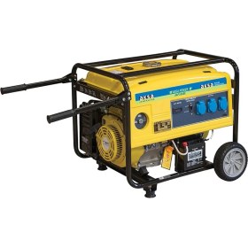 Resim Aksa AAP 5500E Portatif Marşlı Benzinli Tekerlekli Jeneratör 5.5kVA 