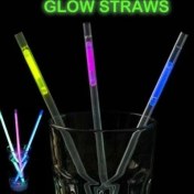 Resim Karanlıkta Parlayan Glow Fosforlu Pipet 3 Renk 3 Adet 