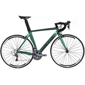 Resim Carraro Race 022 Aero 28"jant 54' Kadro 16 Vites Yol Yarış Bisikleti Mat Yeşil Mor Bukalemun Yeşil 