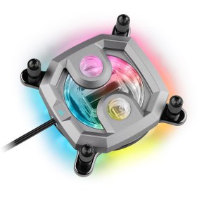 Resim CORSAIR CX-9010017-WW CPU WaterBlock Hydro X Series XC7 RGB PRO CPU Water Block (1700\u002F1200\u002FAM4) — Silver 