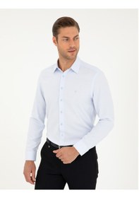 Resim Pierre Cardin Erkek Açık Mavi Gömlek Desenli 50294742-vr003 Açık Mavi 