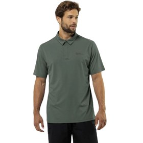 Resim Jack Wolfskin Erkek Polo Tişört Delgami Polo Yeşil 