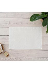 Resim markentegra Extra Yumuşak Pamuklu Eponj Ayak Havlusu - Krem Renk 