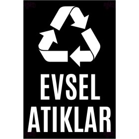 Resim Hayg Equipment Renk Kodlu Geri Dönüşüm Tabela Seti – Evsel, Plastik, Cam, Metal ve Kağıt Atık Levhaları 