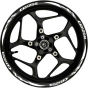 Resim CB125R Beyaz Yazılı Beyaz Pençe Şeritli 