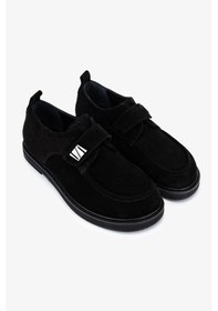 Resim Valmenti Kadın Hakiki Deri Siyah Süet Casual Ayakkabı 51 11071 Bn Ayk Sk25-26 Sıyah Suet Siyah 