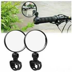 Resim Yuntech01 7.8cm Geniş Açı Bükülmüş Gözlük, 360 Derece Ayarlanabilir, 15-35mm Sovunlara Uygun, 2 Adet Motosiklet Bisiklet Geribakış Aynası Seti 