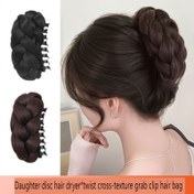 Resim 6 İnç Twist Braiding Hair Claw Clip Bun Maker - Dayanıklı Sentetik Fiber, Kullanımı Kolay, Kadınlar için Mükemmel, Updos ve Özel Günler için, Braiding Aksesuarları | Basit Bun Maker | Esnek Bun Too 