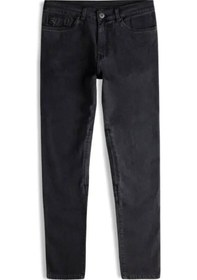 Resim Knox Colton Skinny-fit Korumalı Denim Kadın Motosiklet Pantolonu Kısa Bacak Koyu Gri 