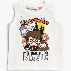 Resim Erkek Bebek Harry Potter Baskılı Atlet Lisanslı Pamuklu 