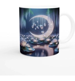 Resim Yengeç Burcu Baskılı Kahve Kupası - Ay Işığında Zodyak Bahçesi Vs3 