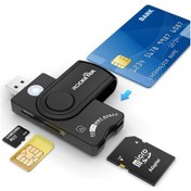 Resim Rocketek Cr310 Usb 3.0 + Tf Kart + Sd Kart + Sım Kart + Akıllı Kart Çok İşlevli Kart Okuyucu 