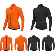 Resim Turuncu Wosawe Erkek Bisiklet Forması Uzun Kollu Gömlek Yol Dağ Bisikleti Spor Üstleri Nefes Alabilir Turuncu 