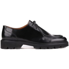Resim Shoetyle - Siyah Açma Deri Bağcıklı Erkek Günlük Ayakkabı 250-1617-770-siyah Siyah 