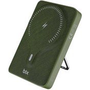 Resim Bix PB105 PD20W Type-C Usb-A ve 15 W Manyetik Kablosuz Hızlı Şarj Destekli Led Göstergeli Powerbank Yeşil 