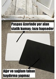 Resim Esnature Sarmaşık Desenli Kapı Paspası Önü Paspası 45x70 Cm 