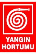 Resim izmirdenet Yangın Hortumu Kendinden Yapışkanlı Etiket 17,5 X 25 Cm 