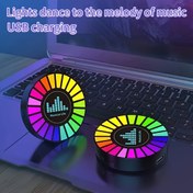 Resim Tek parça RGB ses senkronizasyonlu ritim lambası müzik atmosfer lambası, USB şarjlı oda yatak odası ofis dekoratif lamba, çok renkli geçişli atmosfer lambası | senkronize ritim gece lambası, Babalar Günü Anneler Günü Sevgililer Günü hediyesi için mükemmel seçim, Oda Lambası, Sevimli Lamba, Ruh Hali Aydınlatması, Oda Dekoru, RGB Lamba, Geçişli Işık, Taşınabilir Tasarım, USB, Akıllı Aydınlatma, Sevgililer Günü Hediyesi, Anne İçin Hediye 