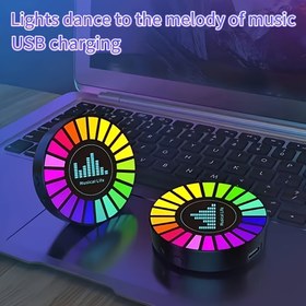 Resim Tek parça RGB ses senkronizasyonlu ritim lambası müzik atmosfer lambası, USB şarjlı oda yatak odası ofis dekoratif lamba, çok renkli geçişli atmosfer lambası | senkronize ritim gece lambası, Babalar Günü Anneler Günü Sevgililer Günü hediyesi için mükemmel seçim, Oda Lambası, Sevimli Lamba, Ruh Hali Aydınlatması, Oda Dekoru, RGB Lamba, Geçişli Işık, Taşınabilir Tasarım, USB, Akıllı Aydınlatma, Sevgililer Günü Hediyesi, Anne İçin Hediye 