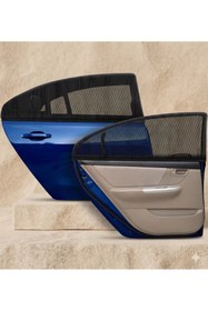 Resim Fixelora Toyota Auris 2007-2012 Model Uyumlu 2Li Yan Cam Güneşlik Perde ( Lastikli ) 