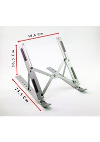Resim Laptop Standı Katlanır Ayarlanabilir 7 Kademeli Metal 