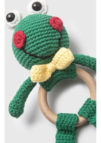 Resim Amigurumi Kurbağa Çıngırak Çok Renkli 