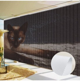 Resim Baskılı Perde Dikey Perde Kumaş Stor Perde Kedi 