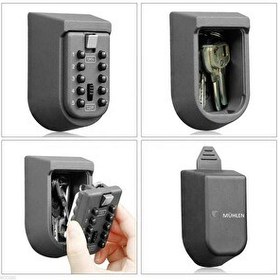 Resim Mühlen Safe Key 9 | 10 Numerik Butonlu Şifreli Çelik Anahtar Kasası 