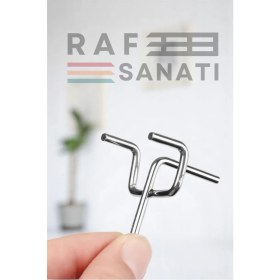 Resim 10 Adet Fon Kancası Delikli Pano Kancası 15 cm - Askı Kanca Raf Askısı Raf Aksesuar Tel Askı Raf Kancası 