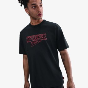 Resim Nike x Stranger Things T-Shirt 'Black' 
