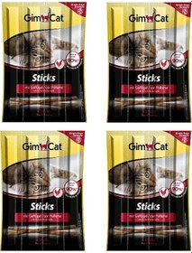 Resim Gimcat Sticks Tavuklu Kedi Ödül Çubukları 4'lü 4 x 5 G 