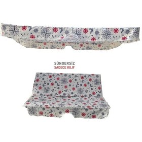 Resim Salıncak Minder Kılıf Takımı(Süngersiz)2 Kişilik Vip Minder-Marin (532720718) 