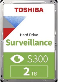 Resim Toshıba S300, Hdwt720uzsva, 3.5&quot , 2tb, 128mb 5400 Rpm, 7/24 Güvenlik Hdd 