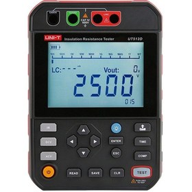 Resim Uni-t Ut512d 2.5kv Yüksek Voltaj İzolasyon Meğeri Yalıtım Direnci Test Cihazı 