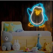 Resim Twins Led Penguen Figürlü Neon Tabela Mavi Model:model:66963366 Mavi 