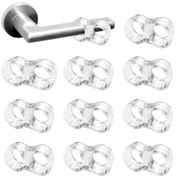 Resim Shineyee 10 Adet Şeffaf Pvc Kapı Kolu Koruyucu - Gürültü Azaltıcı, Duvarı Çiziklerden Koruyan, Zımparasız Kurulumlu Tampon 