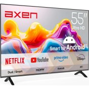 Resim Axen AX55FMN601 55" 140 Ekran Uydu Alıcılı 4K Ultra HD Google Smart LED TV 