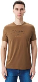 Resim Ar-ma Erkek Bisiklet Yaka Tişört Regular Fit%95 Pamuk%5 Likra Süprem Yazı Baskılı Y29344453902 Kahverengi-K1 